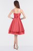 ColsBM Raelyn Coral Princess Spaghetti Sleeveless Zip up Knee Length Bridesmaid Dresses