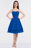 ColsBM Raelyn Electric Blue Princess Spaghetti Sleeveless Zip up Knee Length Bridesmaid Dresses