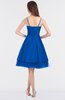ColsBM Raelyn Electric Blue Princess Spaghetti Sleeveless Zip up Knee Length Bridesmaid Dresses