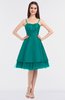 ColsBM Raelyn Emerald Green Princess Spaghetti Sleeveless Zip up Knee Length Bridesmaid Dresses