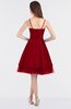 ColsBM Raelyn Haute Red Princess Spaghetti Sleeveless Zip up Knee Length Bridesmaid Dresses