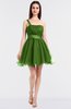 ColsBM Lucille Clover Princess Ball Gown Asymmetric Neckline Zip up Mini Ruching Bridesmaid Dresses