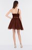 ColsBM Lucille Ketchup Princess Ball Gown Asymmetric Neckline Zip up Mini Ruching Bridesmaid Dresses