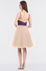 ColsBM Aryana Almost Apricot Elegant Ball Gown Sleeveless Zip up Knee Length Ruching Bridesmaid Dresses