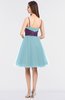 ColsBM Aryana Aqua Elegant Ball Gown Sleeveless Zip up Knee Length Ruching Bridesmaid Dresses