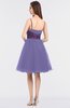 ColsBM Aryana Aster Purple Elegant Ball Gown Sleeveless Zip up Knee Length Ruching Bridesmaid Dresses