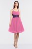 ColsBM Aryana Carnation Pink Elegant Ball Gown Sleeveless Zip up Knee Length Ruching Bridesmaid Dresses