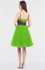 ColsBM Aryana Classic Green Elegant Ball Gown Sleeveless Zip up Knee Length Ruching Bridesmaid Dresses