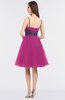 ColsBM Aryana Hot Pink Elegant Ball Gown Sleeveless Zip up Knee Length Ruching Bridesmaid Dresses