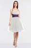 ColsBM Aryana Ivory Elegant Ball Gown Sleeveless Zip up Knee Length Ruching Bridesmaid Dresses