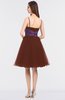 ColsBM Aryana Ketchup Elegant Ball Gown Sleeveless Zip up Knee Length Ruching Bridesmaid Dresses