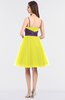 ColsBM Aryana Pale Yellow Elegant Ball Gown Sleeveless Zip up Knee Length Ruching Bridesmaid Dresses