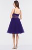 ColsBM Aryana Royal Purple Elegant Ball Gown Sleeveless Zip up Knee Length Ruching Bridesmaid Dresses