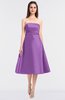 ColsBM Stacy African Violet Elegant Ball Gown Bateau Sleeveless Zip up Ruching Bridesmaid Dresses