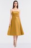 ColsBM Stacy Apricot Elegant Ball Gown Bateau Sleeveless Zip up Ruching Bridesmaid Dresses