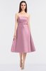 ColsBM Stacy Baby Pink Elegant Ball Gown Bateau Sleeveless Zip up Ruching Bridesmaid Dresses