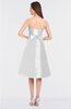 ColsBM Stacy Cloud White Elegant Ball Gown Bateau Sleeveless Zip up Ruching Bridesmaid Dresses