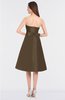 ColsBM Stacy Cocoa Brown Elegant Ball Gown Bateau Sleeveless Zip up Ruching Bridesmaid Dresses