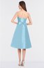 ColsBM Stacy Cool Blue Elegant Ball Gown Bateau Sleeveless Zip up Ruching Bridesmaid Dresses