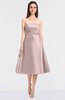 ColsBM Stacy Coral Pink Elegant Ball Gown Bateau Sleeveless Zip up Ruching Bridesmaid Dresses