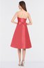 ColsBM Stacy Coral Elegant Ball Gown Bateau Sleeveless Zip up Ruching Bridesmaid Dresses