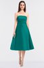 ColsBM Stacy Emerald Green Elegant Ball Gown Bateau Sleeveless Zip up Ruching Bridesmaid Dresses