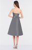 ColsBM Stacy Frost Grey Elegant Ball Gown Bateau Sleeveless Zip up Ruching Bridesmaid Dresses