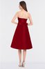 ColsBM Stacy Haute Red Elegant Ball Gown Bateau Sleeveless Zip up Ruching Bridesmaid Dresses