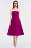 ColsBM Stacy Hot Pink Elegant Ball Gown Bateau Sleeveless Zip up Ruching Bridesmaid Dresses