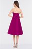 ColsBM Stacy Hot Pink Elegant Ball Gown Bateau Sleeveless Zip up Ruching Bridesmaid Dresses