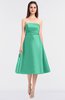 ColsBM Stacy Mint Green Elegant Ball Gown Bateau Sleeveless Zip up Ruching Bridesmaid Dresses