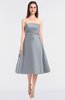 ColsBM Stacy Silver Elegant Ball Gown Bateau Sleeveless Zip up Ruching Bridesmaid Dresses