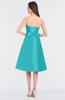 ColsBM Stacy Turquoise Elegant Ball Gown Bateau Sleeveless Zip up Ruching Bridesmaid Dresses