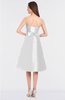 ColsBM Stacy White Elegant Ball Gown Bateau Sleeveless Zip up Ruching Bridesmaid Dresses