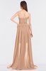 ColsBM Skye Almost Apricot Sexy A-line Strapless Zip up Sweep Train Ruching Bridesmaid Dresses
