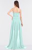 ColsBM Skye Blue Glass Sexy A-line Strapless Zip up Sweep Train Ruching Bridesmaid Dresses