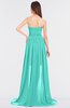 ColsBM Skye Blue Turquoise Sexy A-line Strapless Zip up Sweep Train Ruching Bridesmaid Dresses