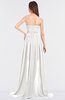 ColsBM Skye Cloud White Sexy A-line Strapless Zip up Sweep Train Ruching Bridesmaid Dresses