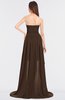 ColsBM Skye Copper Sexy A-line Strapless Zip up Sweep Train Ruching Bridesmaid Dresses