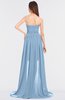 ColsBM Skye Dusty Blue Sexy A-line Strapless Zip up Sweep Train Ruching Bridesmaid Dresses