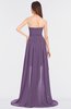 ColsBM Skye Eggplant Sexy A-line Strapless Zip up Sweep Train Ruching Bridesmaid Dresses
