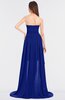 ColsBM Skye Electric Blue Sexy A-line Strapless Zip up Sweep Train Ruching Bridesmaid Dresses