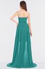 ColsBM Skye Emerald Green Sexy A-line Strapless Zip up Sweep Train Ruching Bridesmaid Dresses