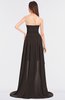 ColsBM Skye Fudge Brown Sexy A-line Strapless Zip up Sweep Train Ruching Bridesmaid Dresses