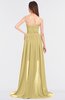 ColsBM Skye Gold Sexy A-line Strapless Zip up Sweep Train Ruching Bridesmaid Dresses
