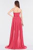 ColsBM Skye Guava Sexy A-line Strapless Zip up Sweep Train Ruching Bridesmaid Dresses