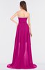 ColsBM Skye Hot Pink Sexy A-line Strapless Zip up Sweep Train Ruching Bridesmaid Dresses