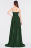 ColsBM Skye Hunter Green Sexy A-line Strapless Zip up Sweep Train Ruching Bridesmaid Dresses