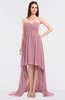 ColsBM Skye Light Coral Sexy A-line Strapless Zip up Sweep Train Ruching Bridesmaid Dresses
