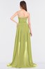 ColsBM Skye Linden Green Sexy A-line Strapless Zip up Sweep Train Ruching Bridesmaid Dresses